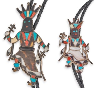 His and Hers Zuni Bolo Ties