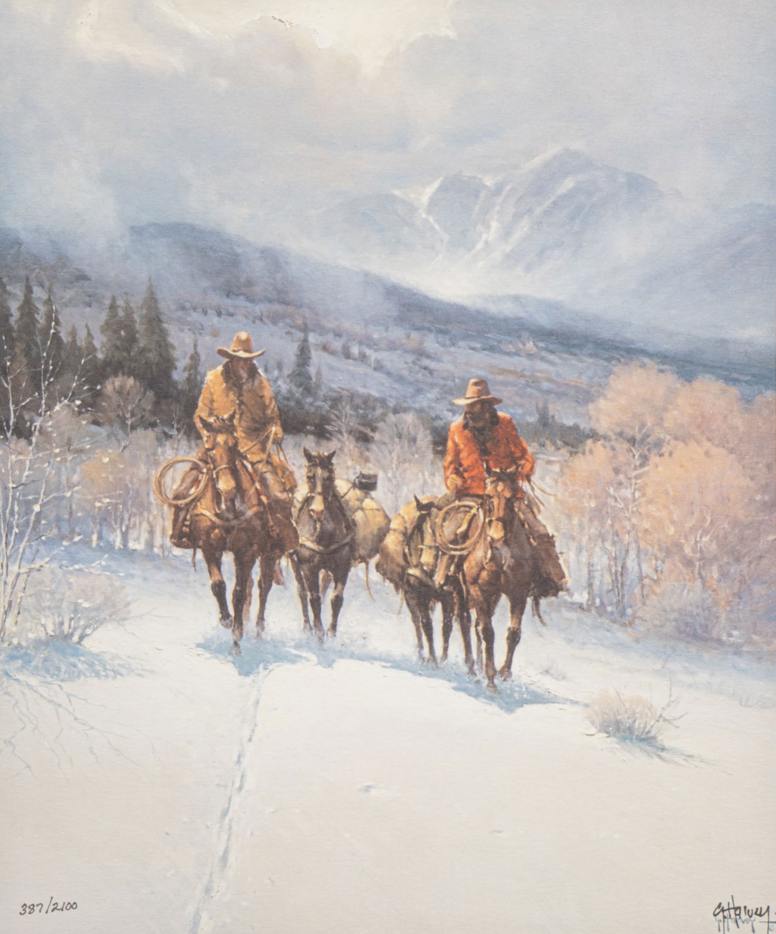 G. Harvey, "Line Camp Buddies" (1 of 7)