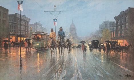 G. Harvey, "Streetcars Along the Avenue"