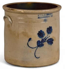 E.L.P. Norton Bennington VT 4-Gallon Stoneware Crock
