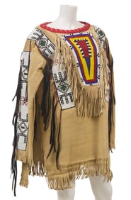 Native American Beaded & Fringed War Shirt