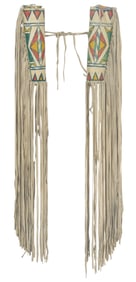 Pair of Plateau Parfleche Cylinders