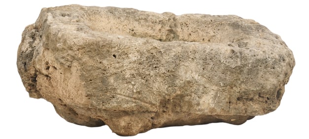 Native American Carved Stone Water Trough