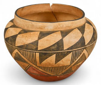 Hopi Pottery Bowl with Geometric Design