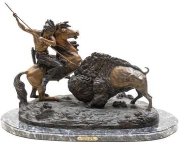 Theodore Baur, "Buffalo Hunt"