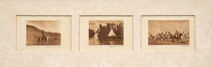 Framed Photogravures of Native American Plains Indians