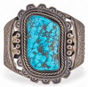 Sterling Silver and Turquoise Cuff