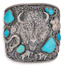 Sterling Silver and Turquoise Cuff