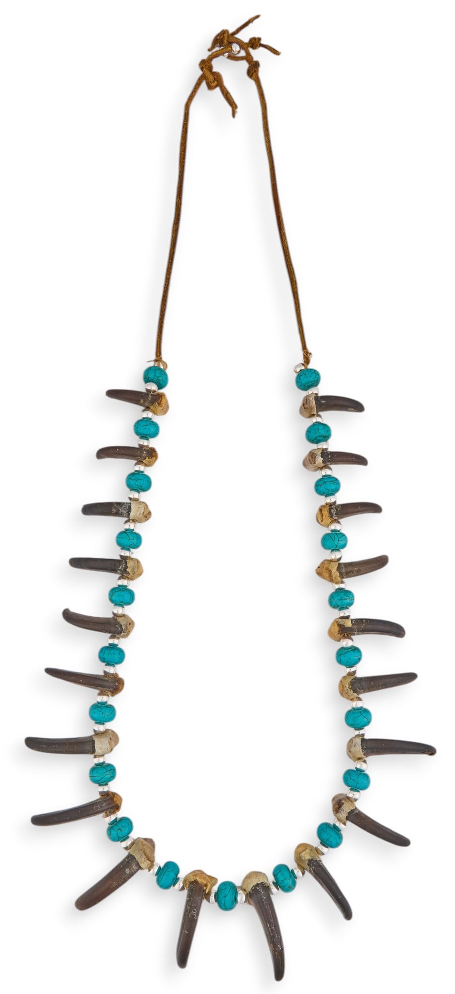 Black Bear Claw and Silver Necklace (1 of 5)