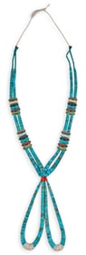 Kewa Turquoise and Shell Heishi Necklace