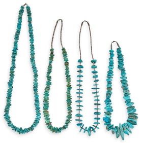 (4) Turquoise Kewa Necklaces