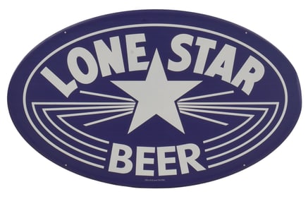 Lone Star Beer Steel Sign