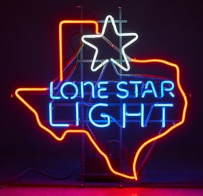 Lone Star Light Neon Sign