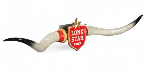 Limited Ed. Lone Star Beer Steerhorn Mount