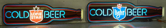 Lone Star & Lone Star Light Backlit Signs
