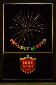 Lone Star Beer "Proudly Served" Vortex Light Sign