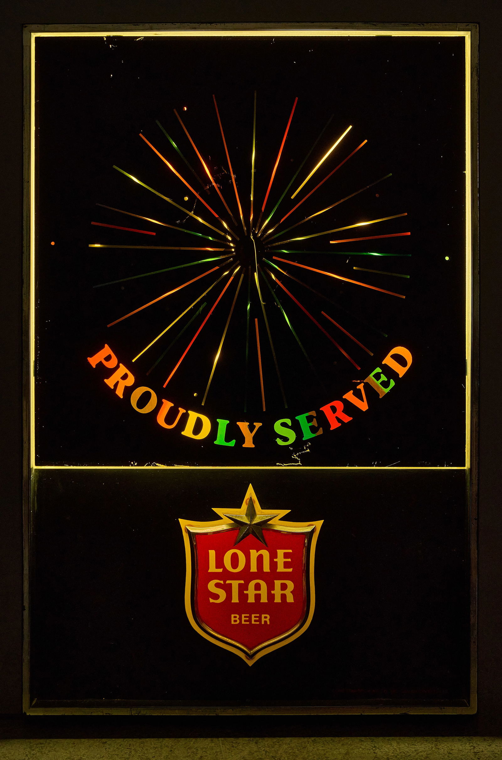 Lone Star Beer "Proudly Served" Vortex Light Sign (1 of 7)