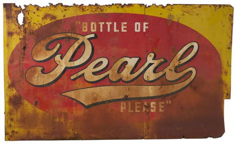 Pearl Beer Metal Sign