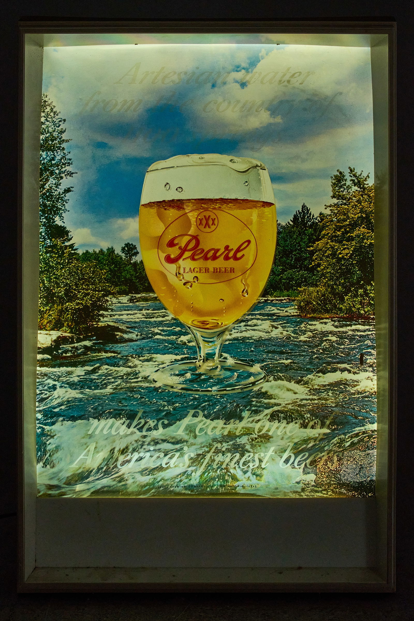 Pearl Lager Beer Lighted Advertising Sign (1 of 7)