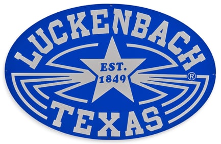 Luckenbach Metal Sign