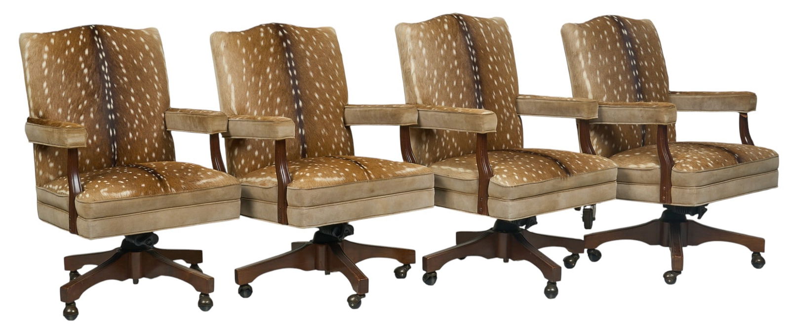 (4) Axis Deer Hide Chairs (1 of 4)