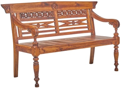 Star of Texas Wooden Bench