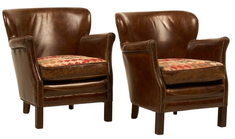 Pair of Timothy Olten "The Professor" Chairs