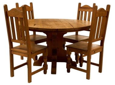 Oak Dining Table Set