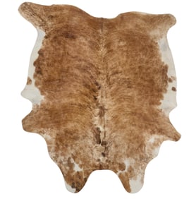 Brown Cowhide Rug, 7 ft. 2 in. x 7 ft.