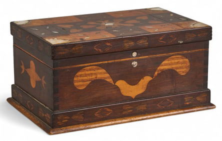 19th Century Inlaid Jewelry Box
