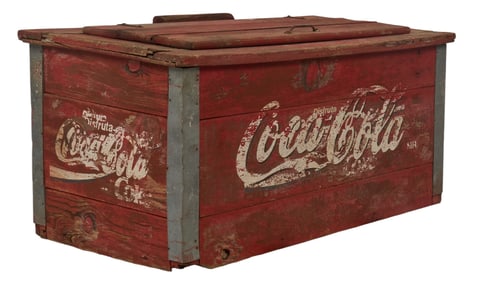Mexican Coca-Cola Wooden Icebox