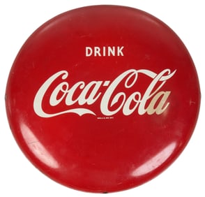 Small Coca-Cola Button Sign