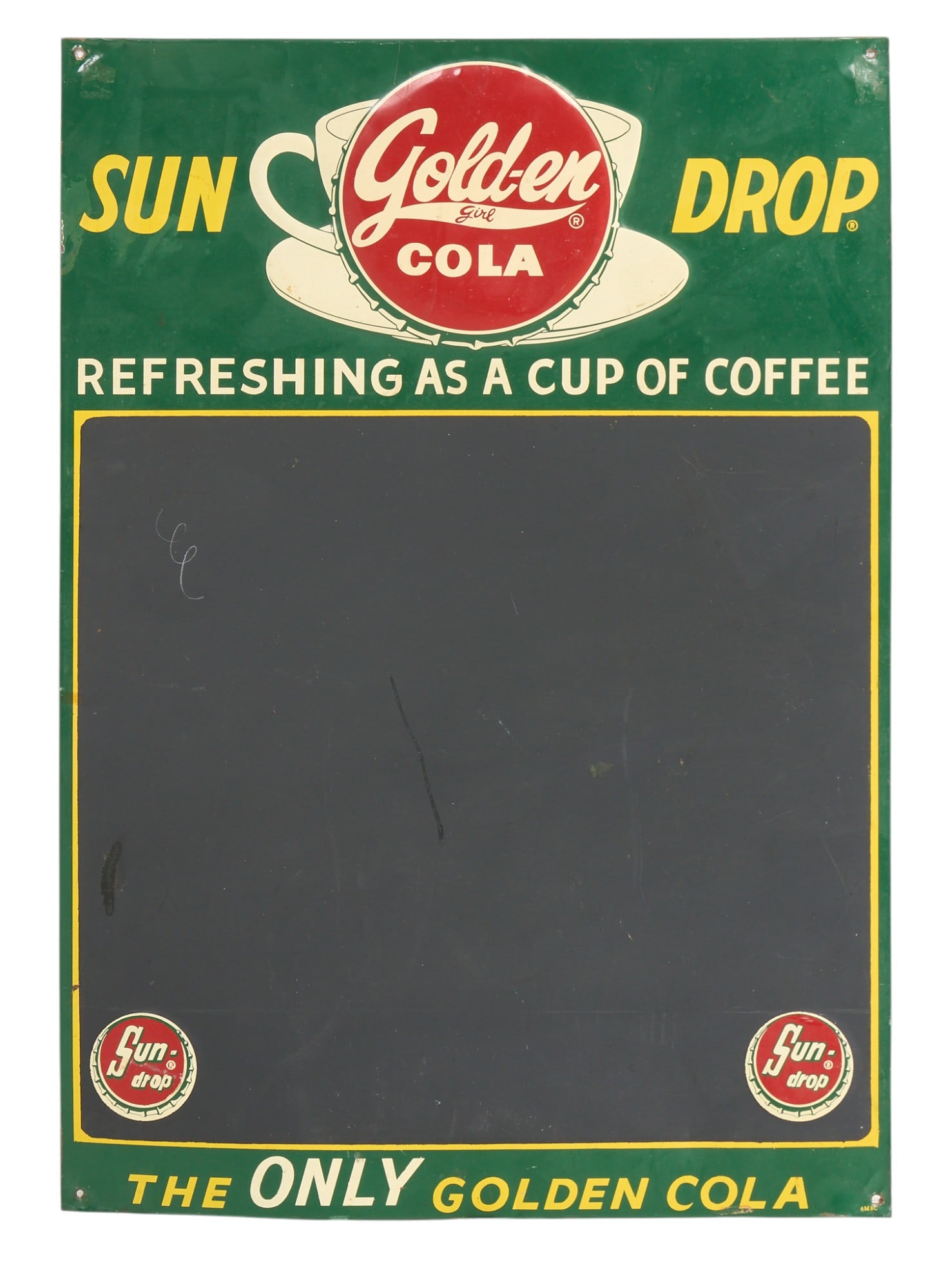Sun Drop Cola Chalkboard Advertising Sign (1 of 3)
