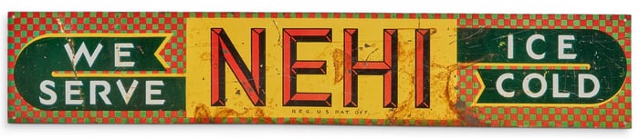 Vintage Nehi Soda Advertising Sign