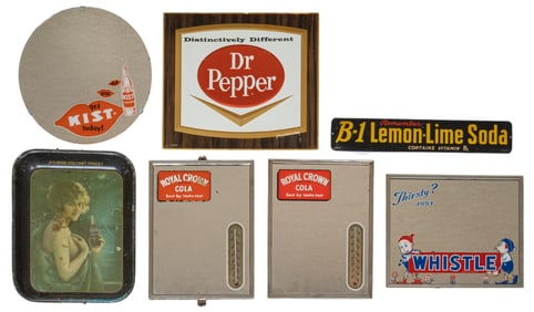 (7) Vintage Beverage Advertising Signs