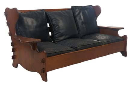 W.R. Dallas Leather Sofa