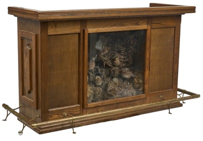 Rustic Quail Taxidermy Bar