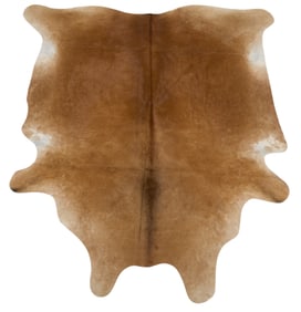 Brown Cowhide Rug, 7 ft. 7 in. x 7 ft.