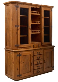 Rustic Pine Kitchen Cabinet