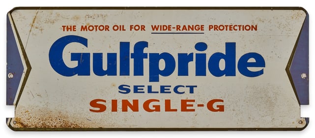 Porcelain Gulfpride Oil Sign