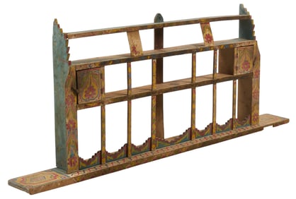 Painted Indian Wall Shelf