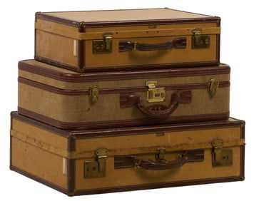 (3) Vintage Suitcases