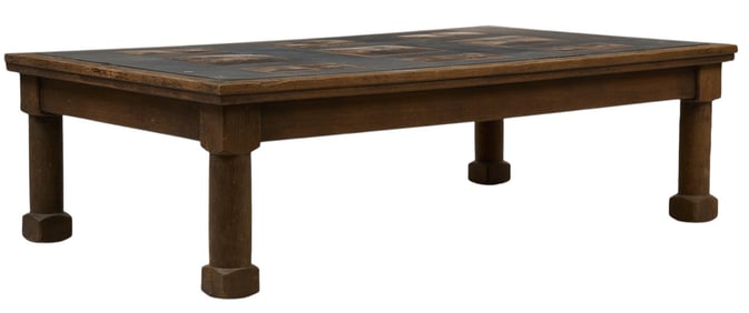 Slate Tile Top Coffee Table