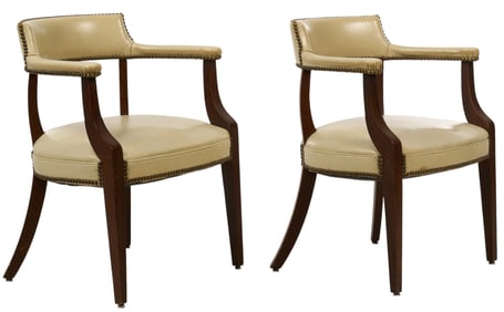 Pair of Leather Armchairs