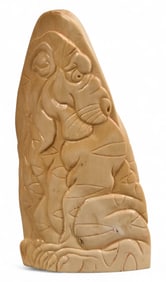 Guillermo Leal, Carved Mammoth Tusk (Tiger)