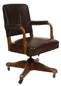 Brown Leather Office Chair