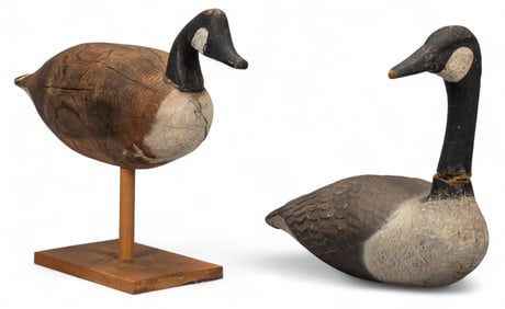 Pair of Carved Wood Duck Decoys