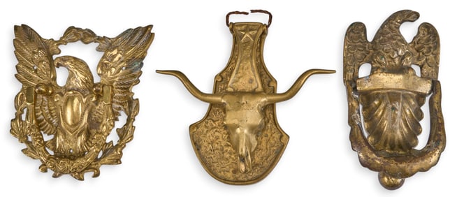 (3) Brass Door Knockers