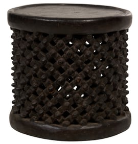 Hand-Carved African Stool