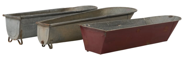 (3) Galvinized Wash Tubs